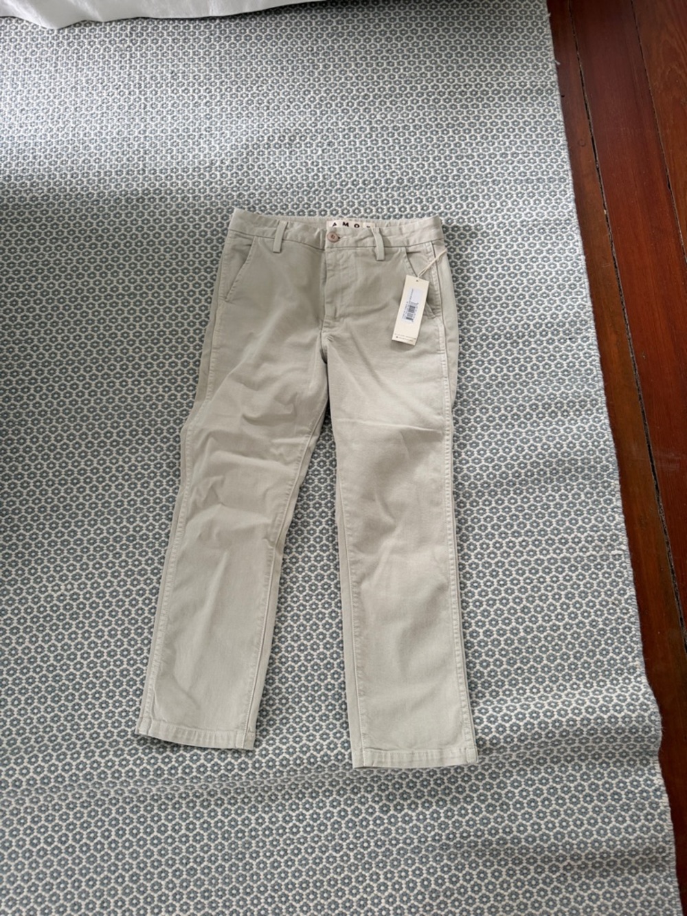 Amo denim easy relaxed cropped straight pumice
